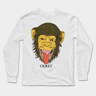 Monkey-sticking-Tonguer Long Sleeve T-Shirt